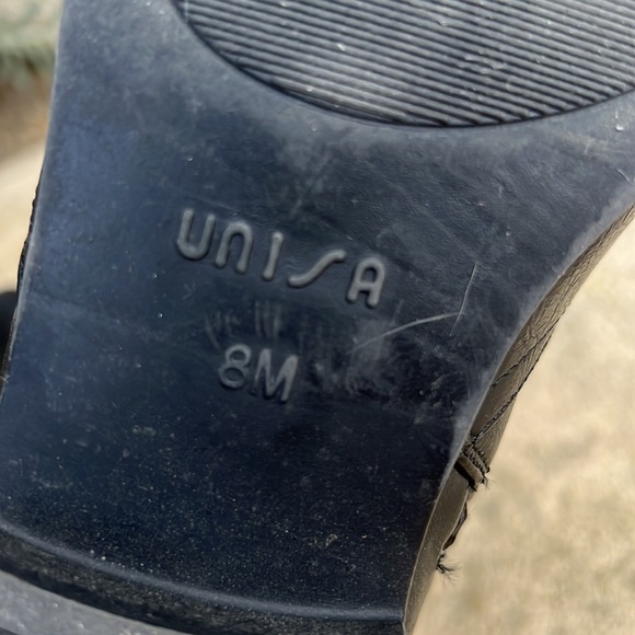 Unisa Women's Unteylor Black Faux Leather Moto Wide Calf Boot Size 8 - Picture 10 of 10